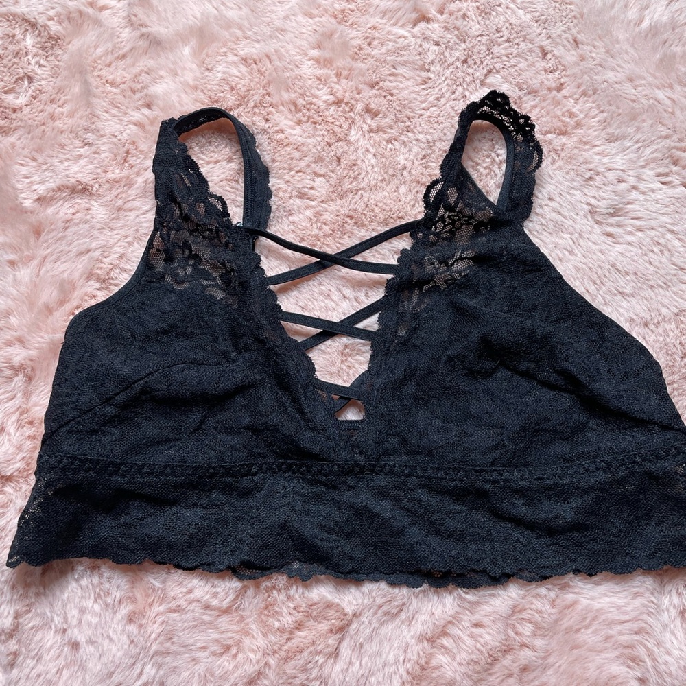 Strappy front bralette